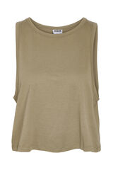 Noisy May Camiseta b&aacute;sica escote redondo verde