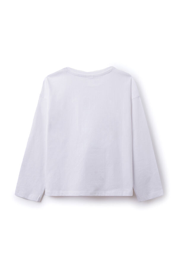 Springfield Kids Camiseta flamenco ni&ntilde;a blanco