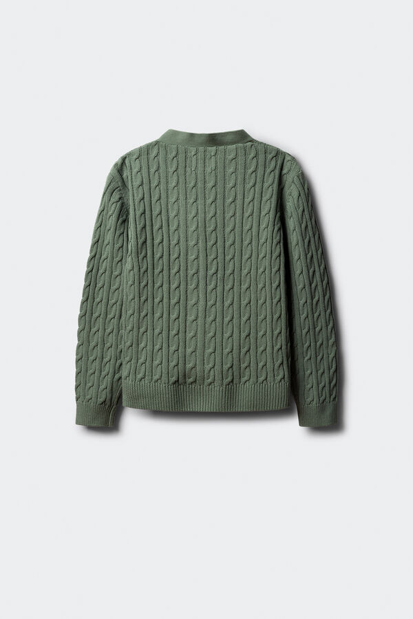 Springfield Kids Cardigan universit&aacute;rio feminino verde