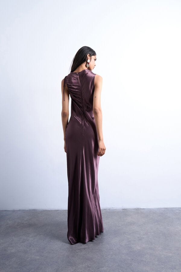 Topshop Vestido maxi longo em viscose LENZING&trade; ECOVERO&trade; rosa