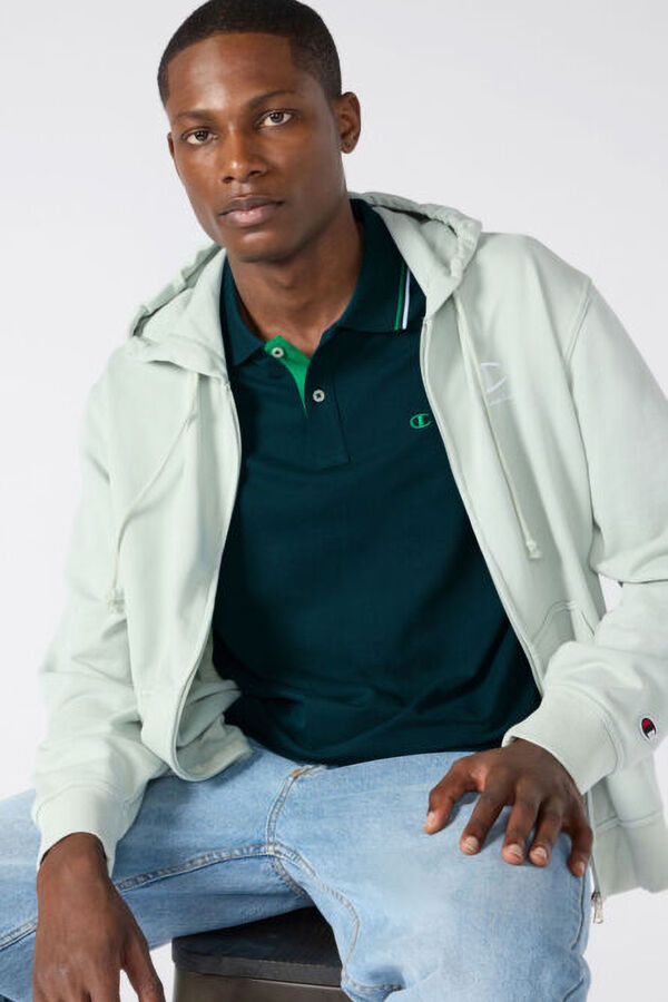 Champion Polo de algod&oacute;n pique hombre verde