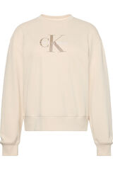 Calvin Klein Sudadera con monograma. blanco