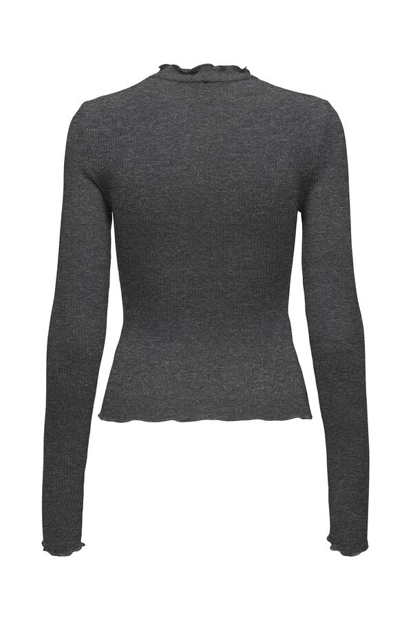 Only Su&eacute;ter manga larga gris