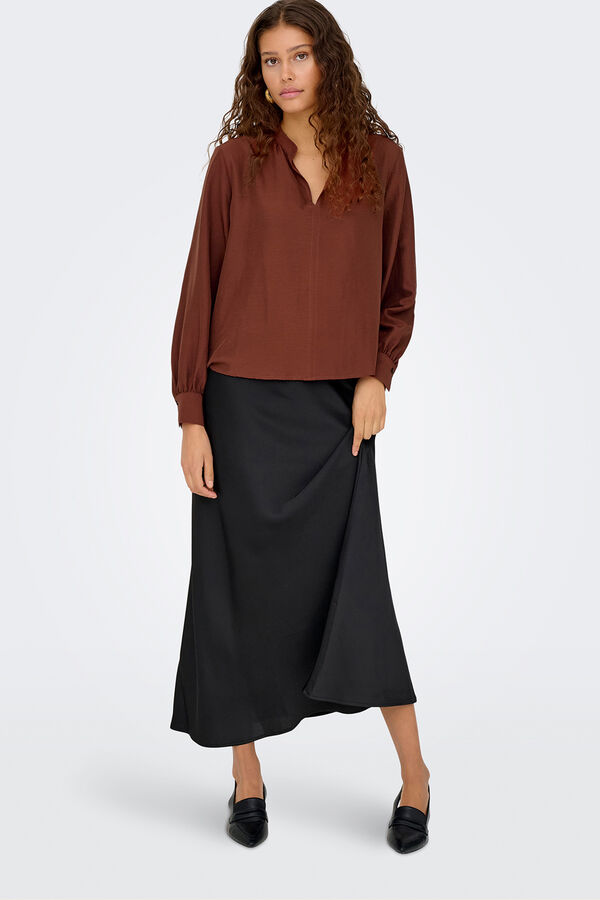 JDY Blusa manga larga rojo