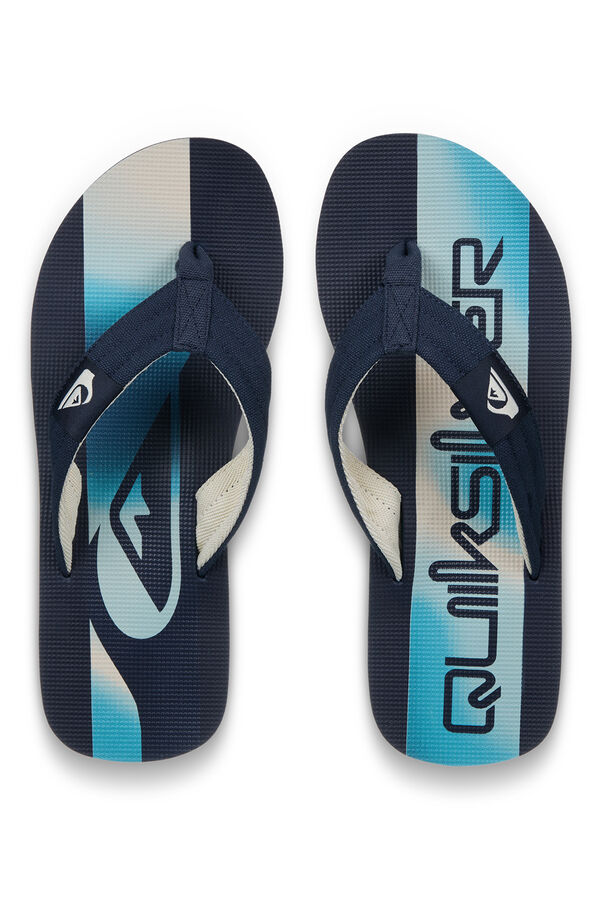 Quiksilver Sand&aacute;lias com tira de lona azul