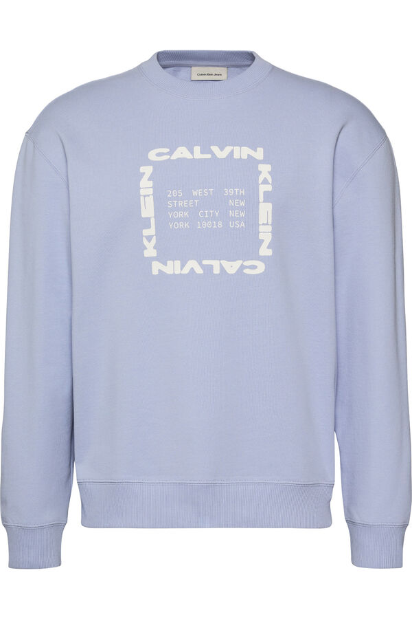 CK Jeans Sudadera con gr&aacute;fico azul