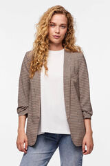 Pieces Blazer estampada verde