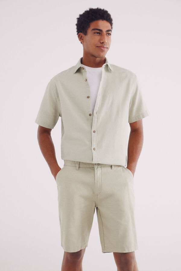 Springfield Bermuda algodón comfort fit kaki