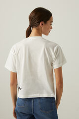 Springfield T-shirt crop slim Champion  branco