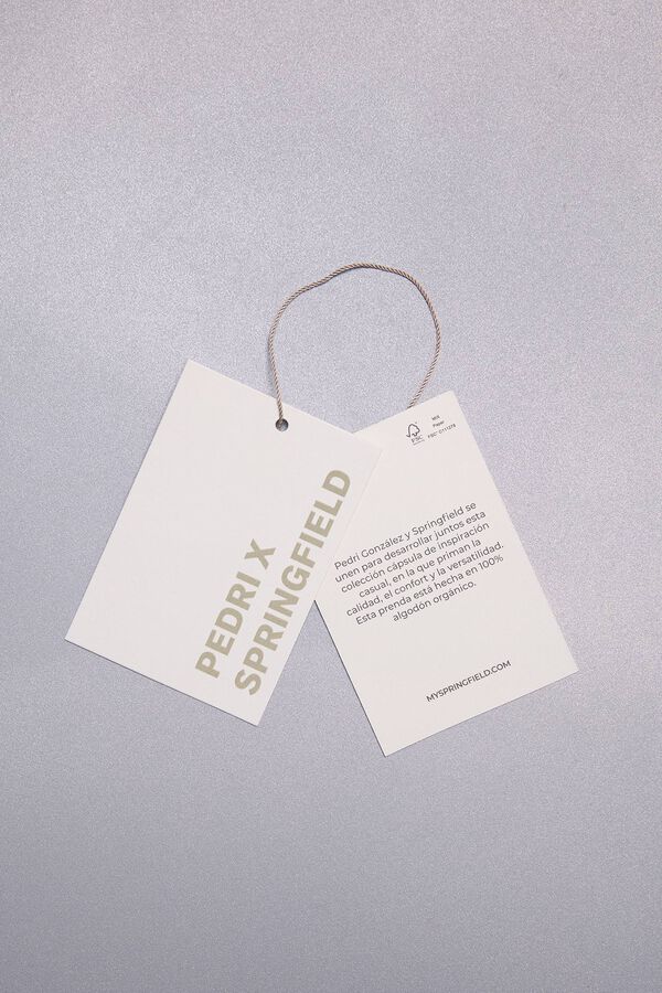 Springfield Camiseta cinta jacquard Pedri x Springfield negro