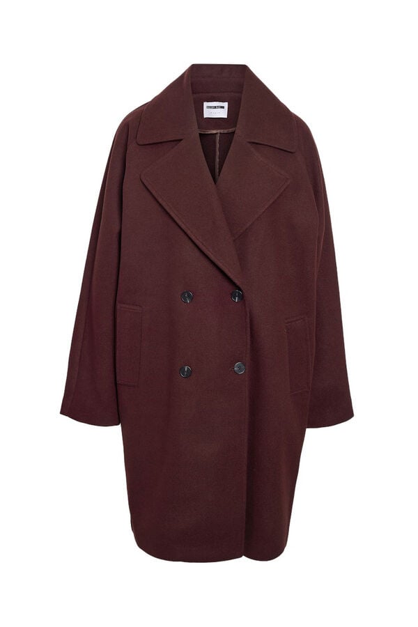 Noisy May Abrigo pa&ntilde;o abotonado morado/lila