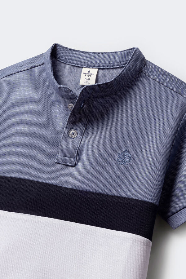 Springfield Kids Polo block color ni&ntilde;o azul