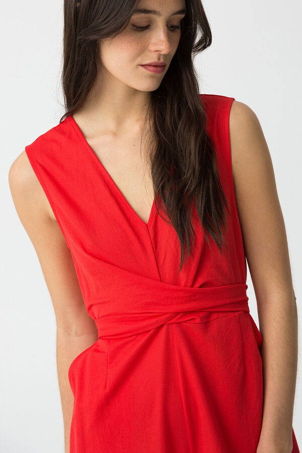 Tiffosi Mono largo con detalle cruzado rojo