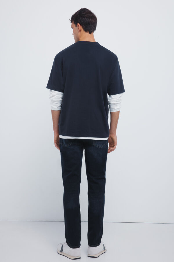 Springfield Jeans azul muy oscuro slim fit azul