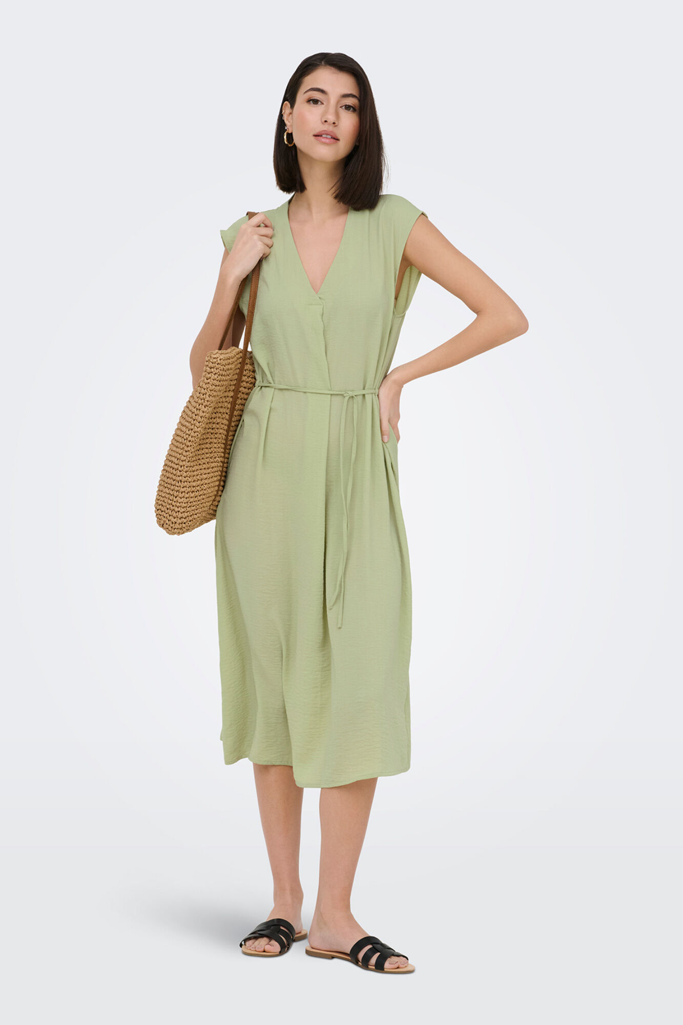 JDY Vestido midi fluido