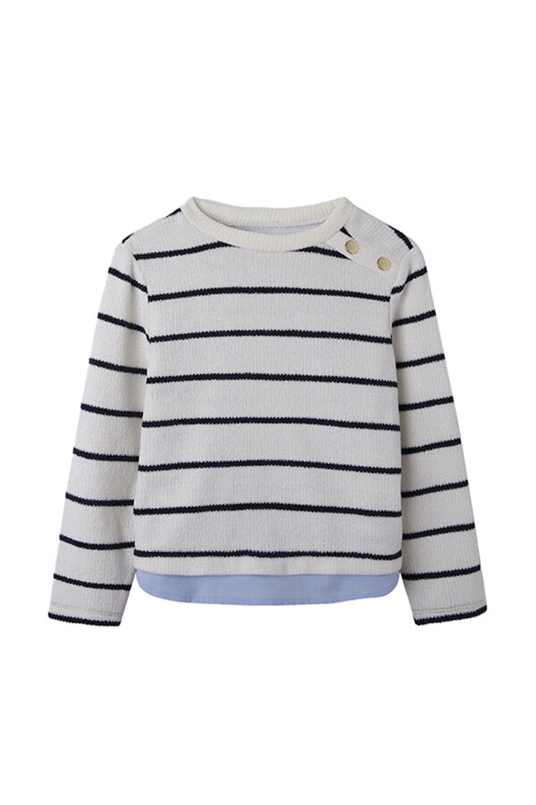 Springfield Kids Jersey raya marinera ni&ntilde;a beige