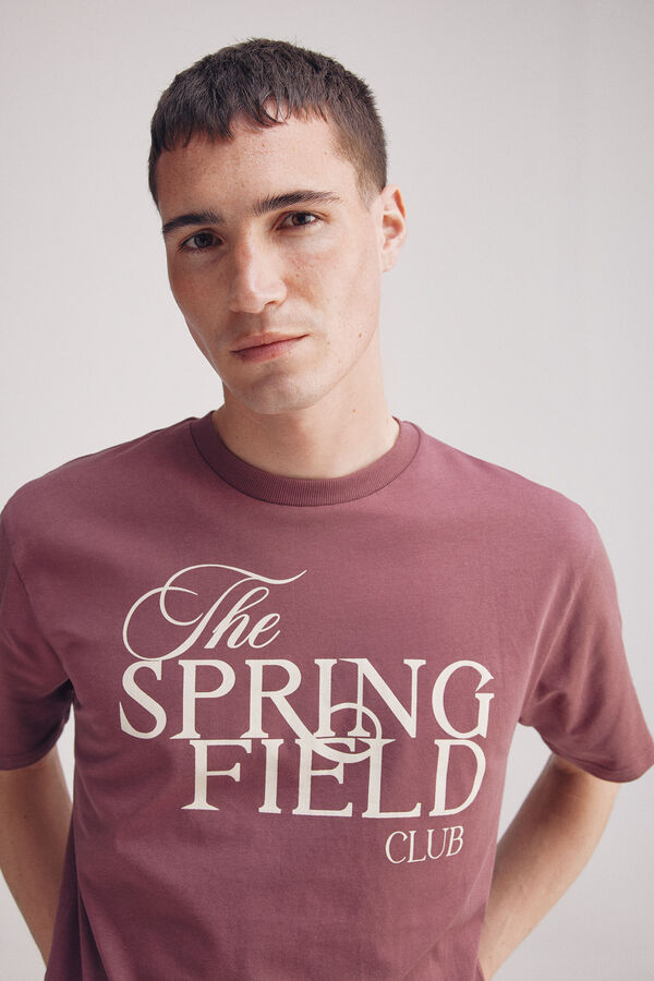Springfield Camiseta logo Springfield club burdeos