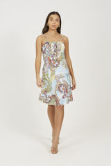 Brave Soul Vestido curto de al&ccedil;as azul