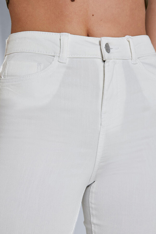 Noisy May Jeans Flare branco