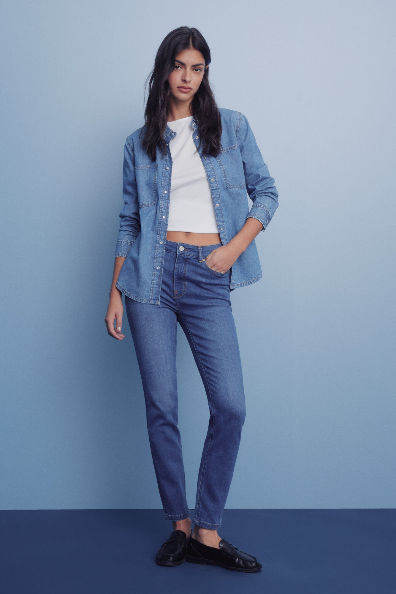 Springfield Cal&ccedil;a jeans slim cropped