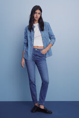 Springfield Cal&ccedil;a jeans slim cropped azul