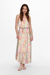 Only Vestido comprido com al&ccedil;as multicolour
