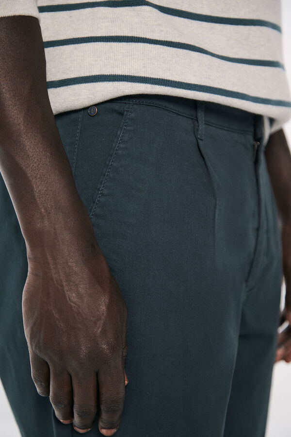 Springfield Calças chino regular fit azul