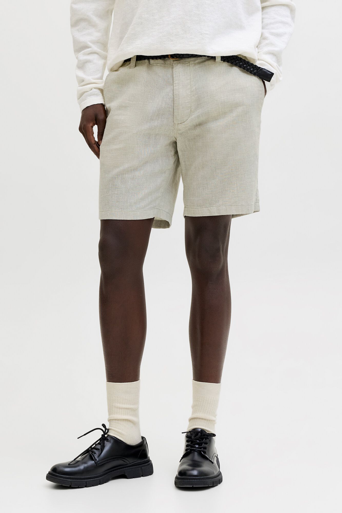 Jack & Jones Bermuda chino regular fit em linho