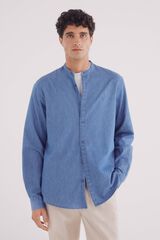 Springfield Camisa vaquera mao azul