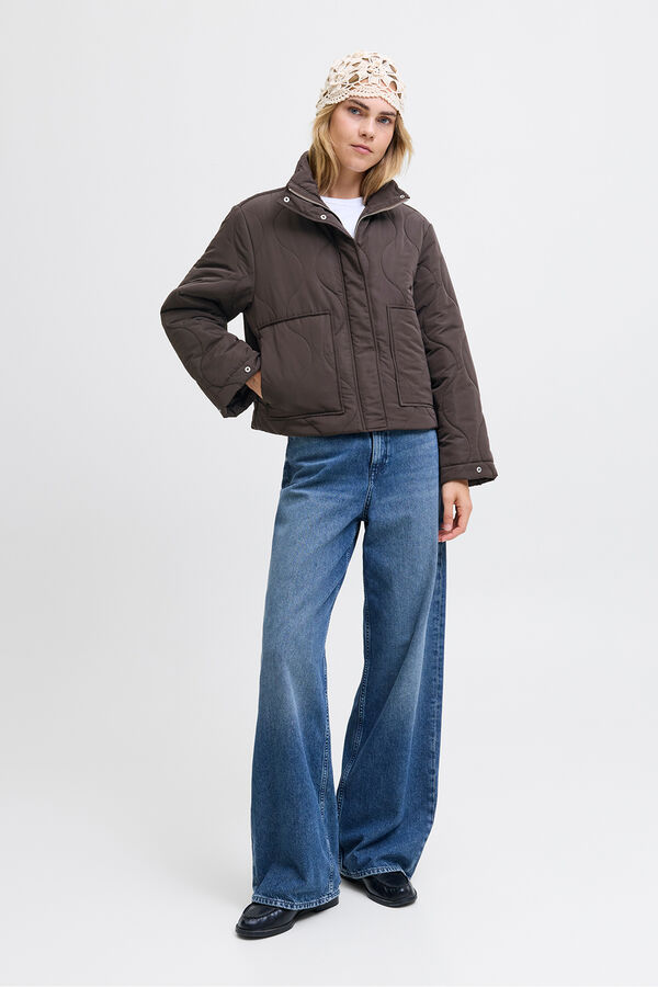 Jack & Jones Blus&atilde;o acolchoada castanho