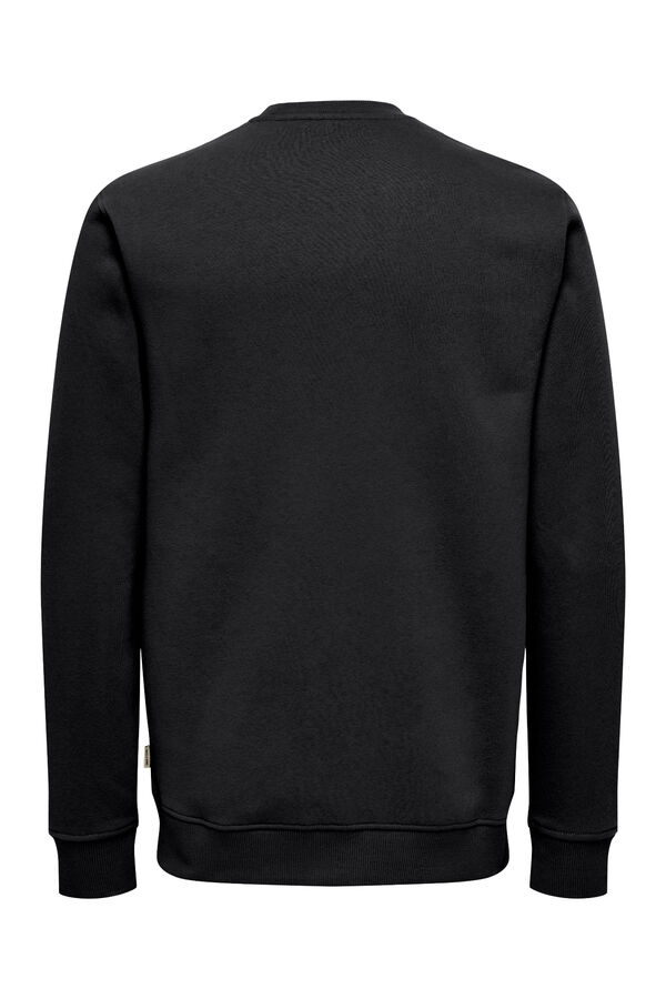 Only & Sons Sweatshirt gola redonda preto