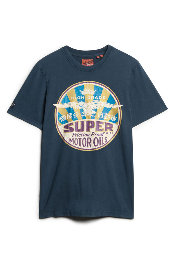 Superdry  Camisola de manga curta  azul