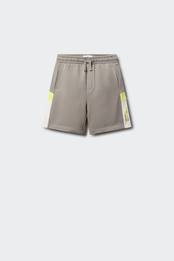Springfield Kids Bermuda jogger franjas ni&ntilde;o gris