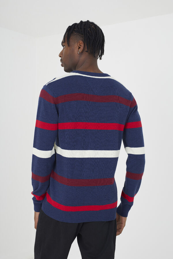 Brave Soul Camisola de malha às riscas azul