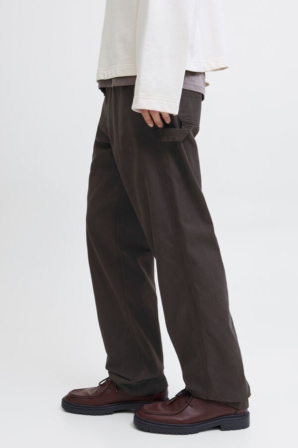 Jack & Jones Pantal&oacute;n denim cargo negro