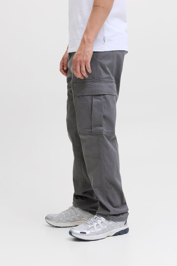Jack & Jones Pantal&oacute;n cargo relaxed fit gris