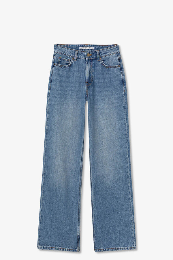 Tiffosi Cal&ccedil;a jeans larga Bonnye azul