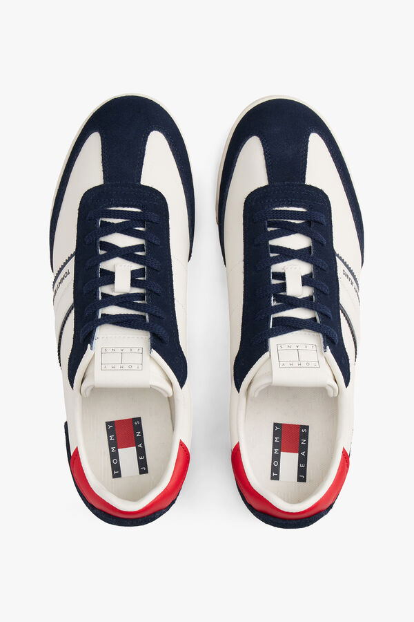 Tommy Jeans T&ecirc;nis retr&ocirc; Tommy Jeans em azul, branco e vermelho azul
