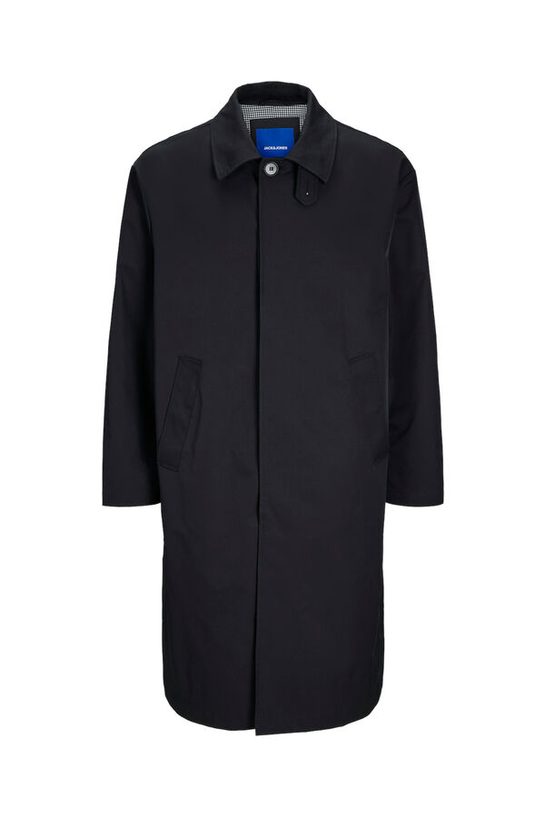 Jack & Jones Trench coat cl&aacute;ssica preto