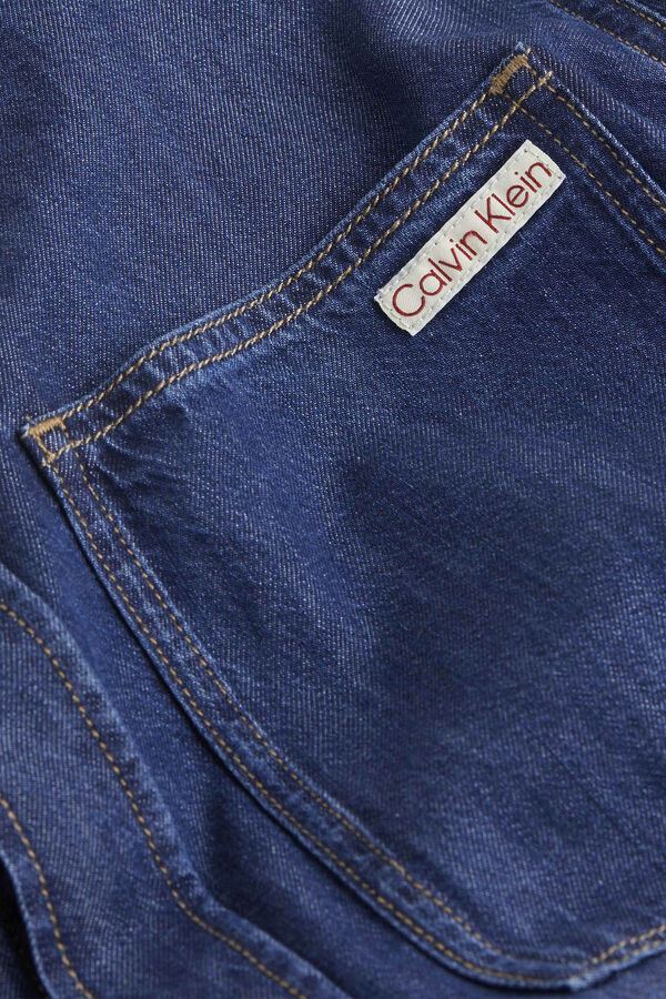 CK Jeans Camisa de ganga de manga comprida. azul