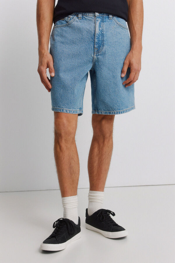 Springfield Bermuda vaquera stright fit azul