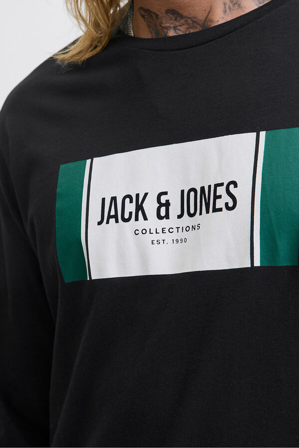 Jack & Jones T-shirt de corte regular  preto