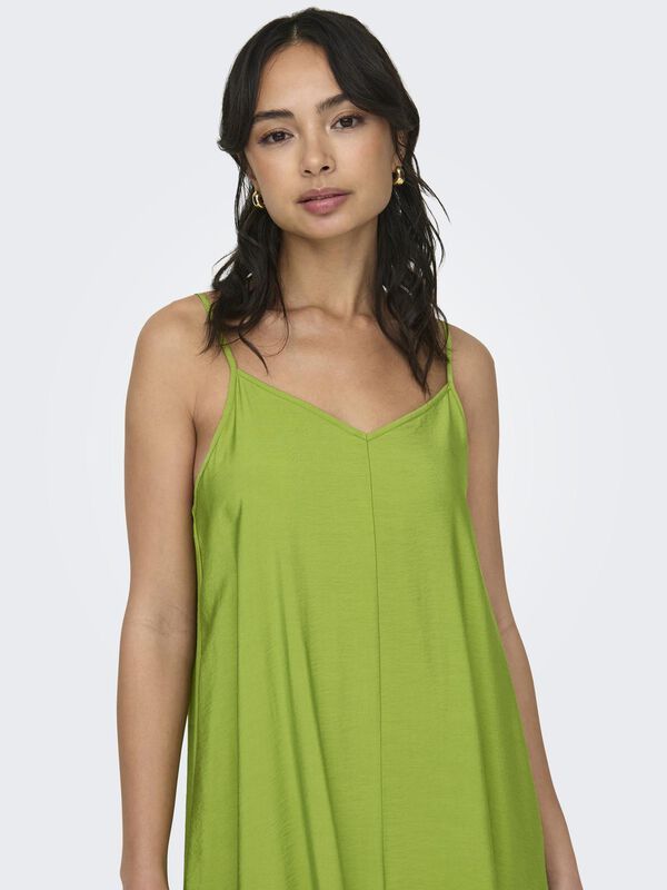 JDY Vestido de al&ccedil;as midi verde