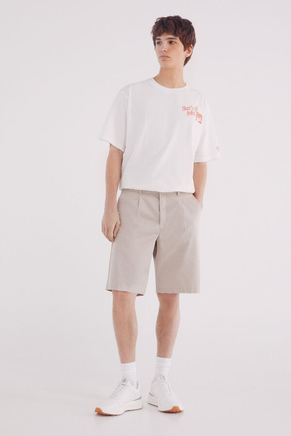 Springfield Camiseta Patolino bege