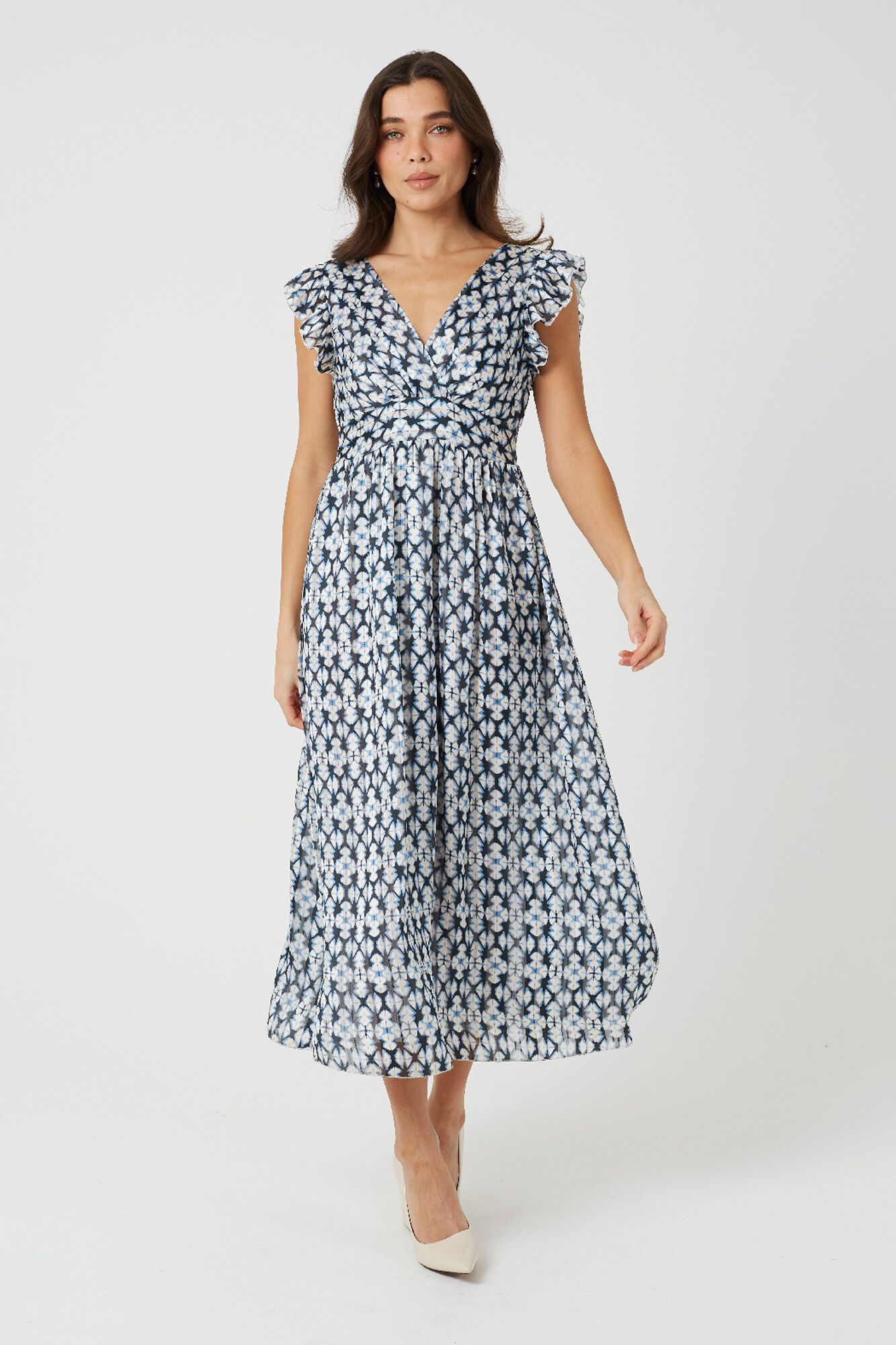 Brave Soul Vestido largo estampado