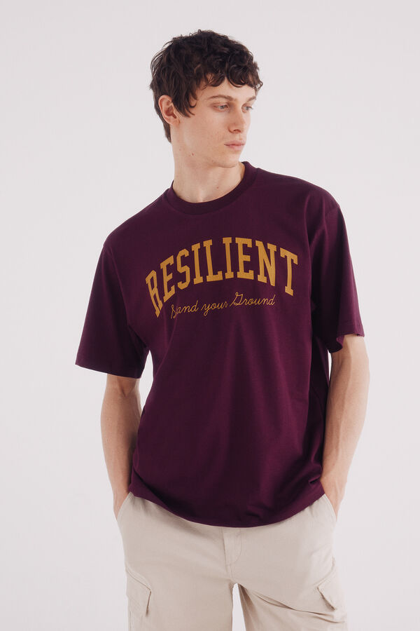 Springfield Camiseta courage burdeos