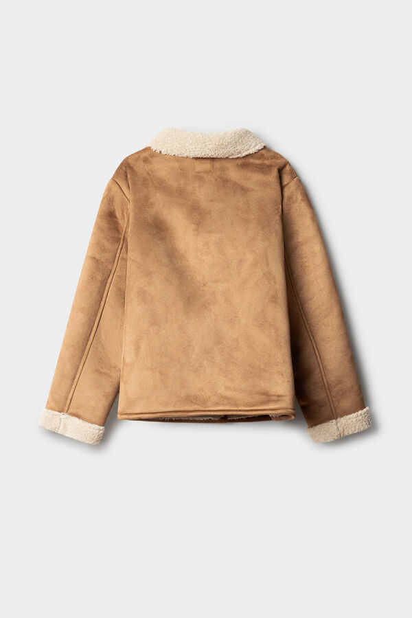 Springfield Kids Casaco dupla face para menina cru