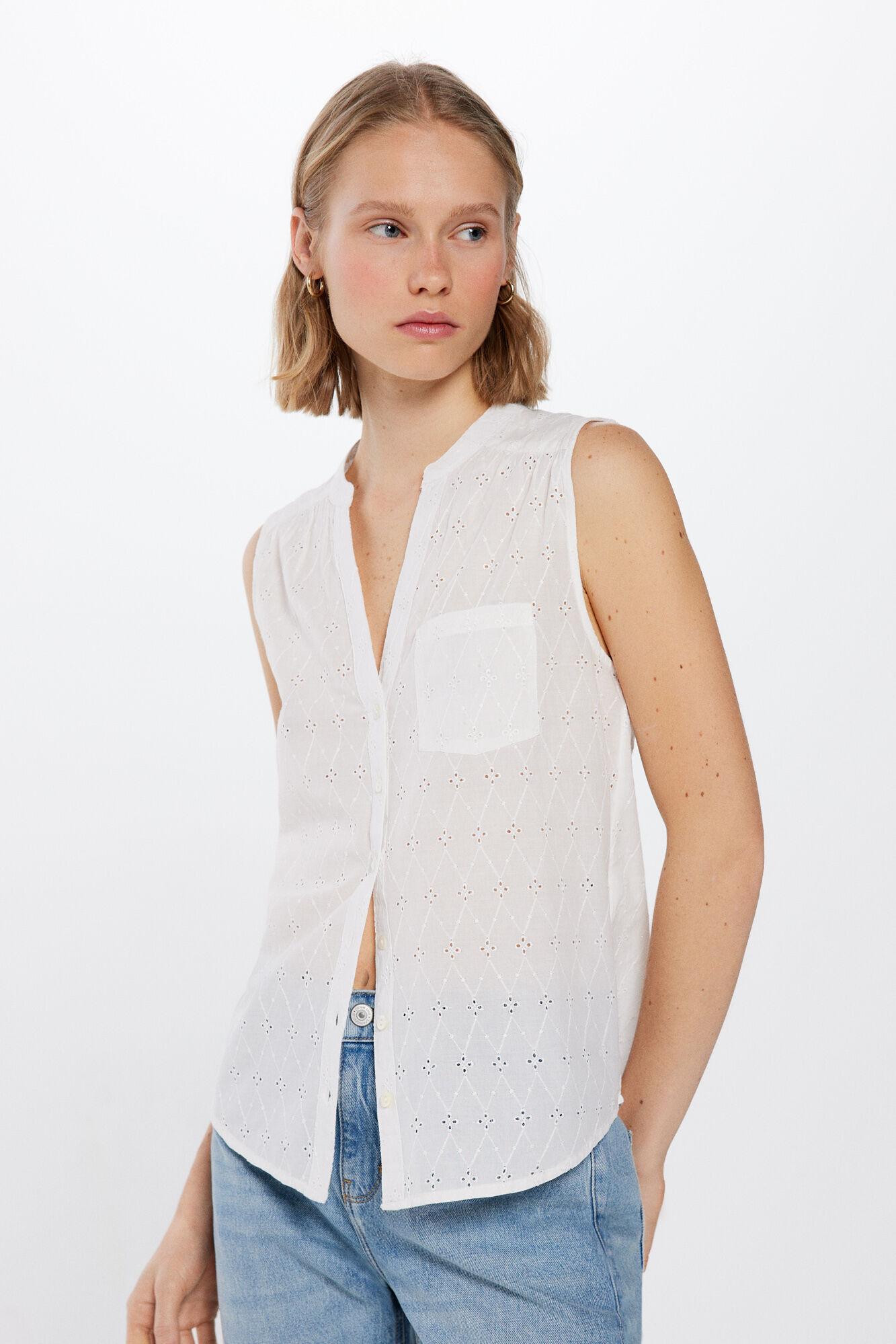 Springfield Blusa Bordados Shiffly