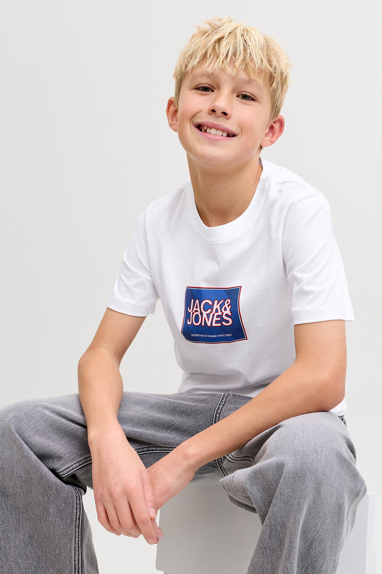 Jack & Jones Junior T-shirt b&aacute;sica logo