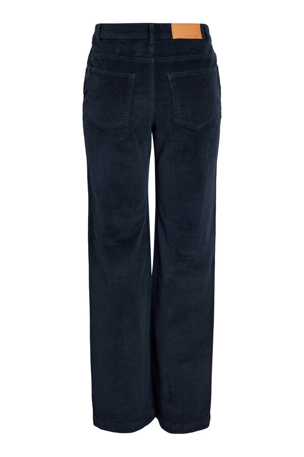 Noisy May Jeans de corte alta e cor escura azul